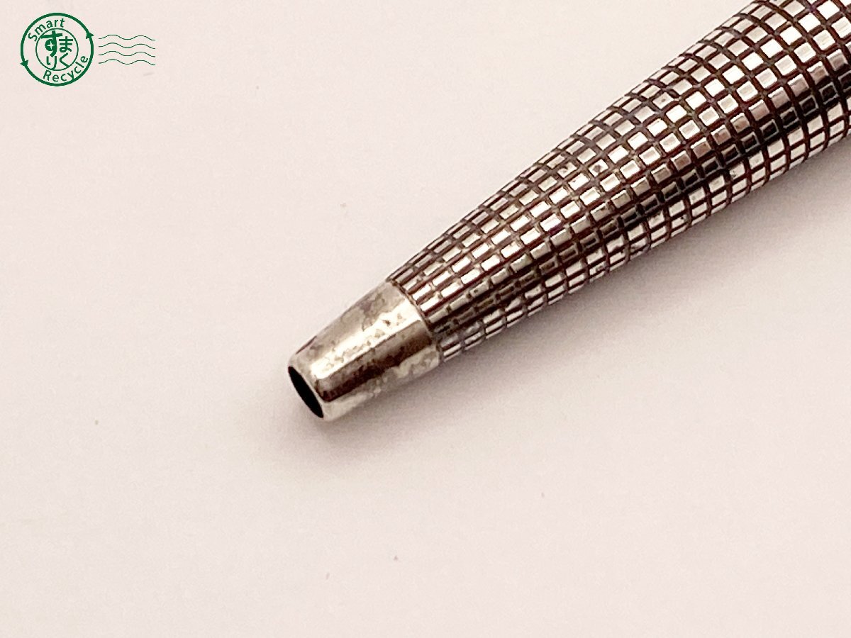 2405601712　△ PARKER パーカー ボールペン STERLING CAP&BARREL スターリング シルバー ノック式 筆記未確認 ジャンク 中古_画像5