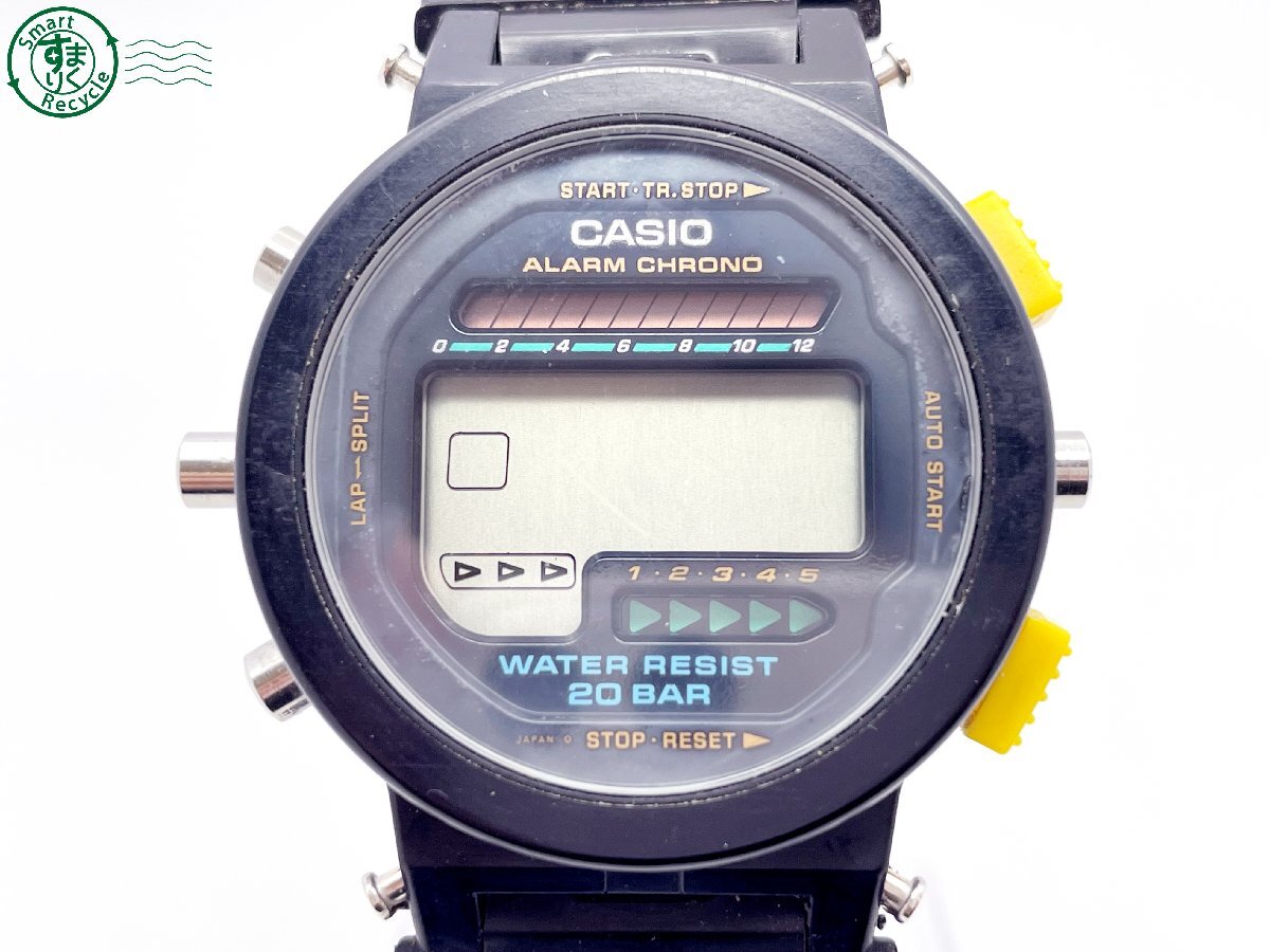 2405601655　＃ CASIO カシオ G‐SHOCK ジーショック DW-6200 クォーツ QZ デジタル 腕時計 黒文字盤 ブラック 純正ベルト 中古_画像1