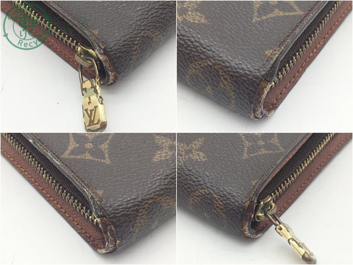 2405601743　＊ LOUIS VUITTON ルイ ヴィトン 財布 M61727 ポルトモネジップ モノグラム レザー 長財布 ウォレット 札入れ 中古 ジャンク_画像3