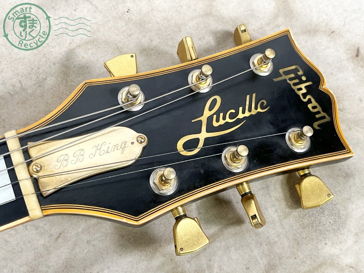 22404603870　■ 1円~ Gibson USA ギブソン Lucille B.B.king エレキギター Ebony Black 1982年製 80962701 ハードケース付き 弦楽器_画像4