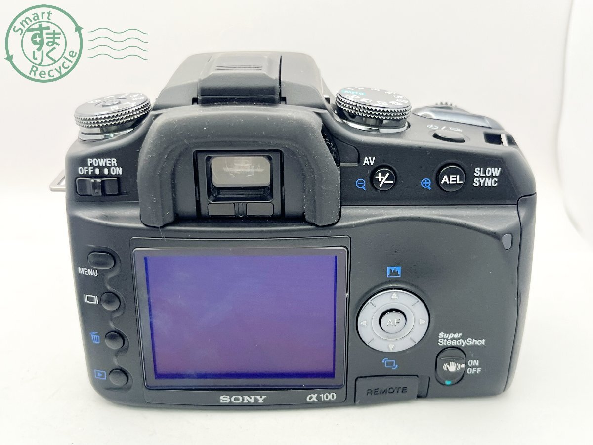 2405601888　■ SONY ソニー α DSLR-A100 一眼レフデジタルカメラ 3.5-5.6/18-70 バッテリー付き 通電未確認 ジャンク カメラ_画像2