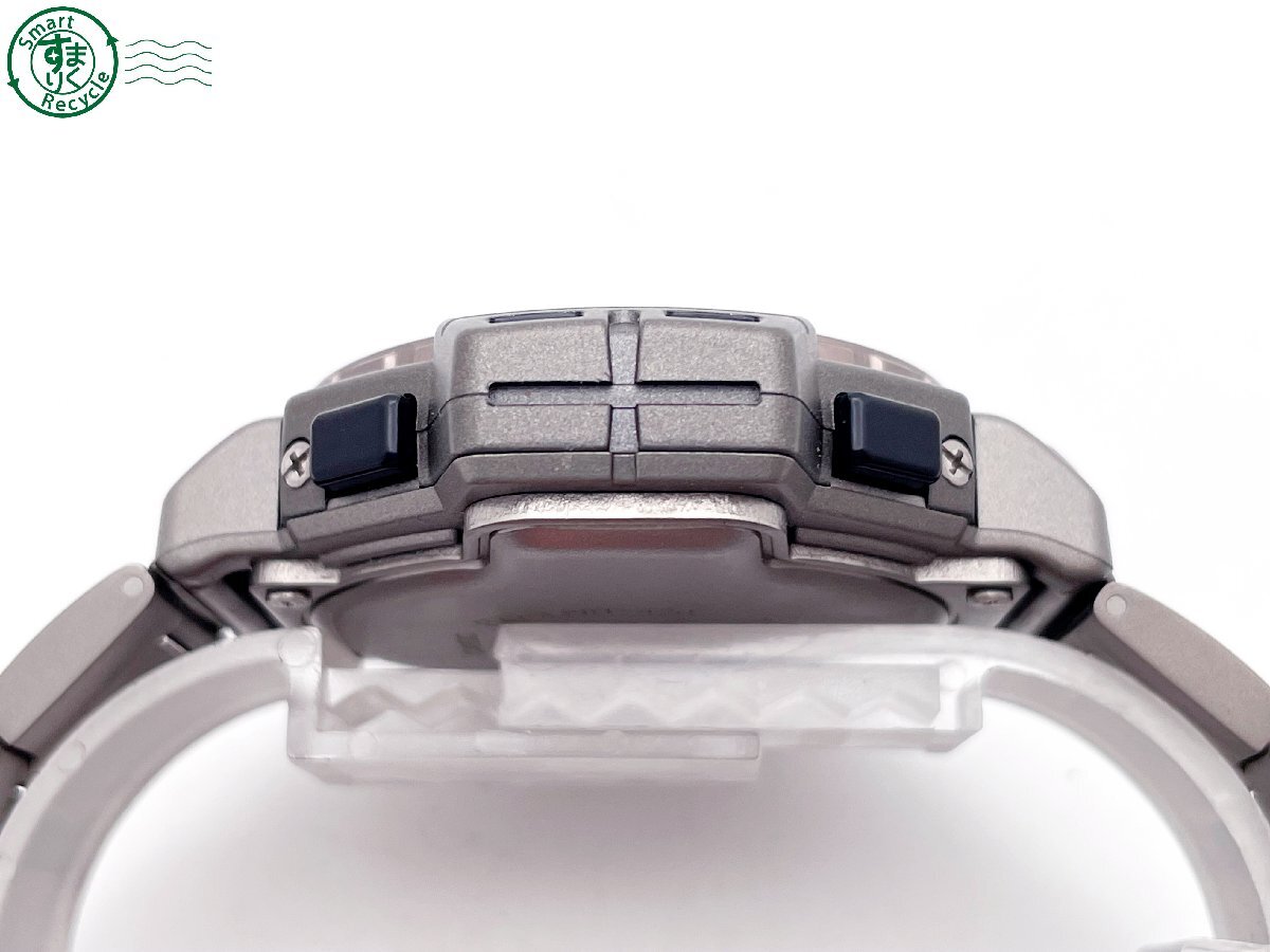 2405601980 # CASIO Casio PRT-420 PROTREK Protrek кварц QZ titanium цифровой наручные часы серый оригинальный ремень с футляром 