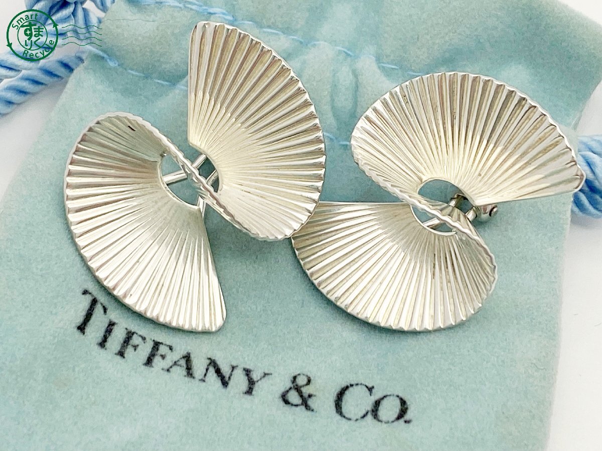 2405601991 ^ TIFFANY&Co. Tiffany серьги wave ракушка 925 печать есть женский бренд хранение пакет имеется б/у 