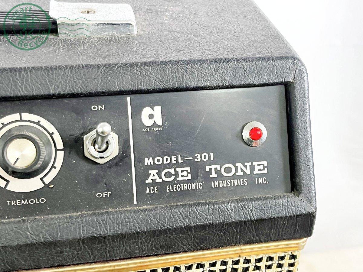 2405602311　■ ACE TONE エーストーン MODEL-301 エレキギター用 コンボアンプ 音出し不可 ジャンク 楽器 器材_画像4