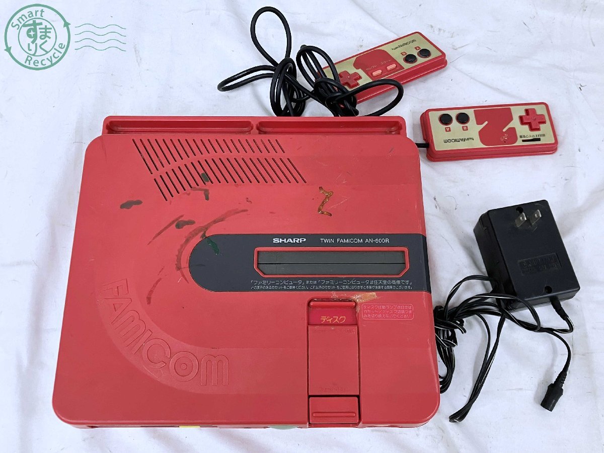 2405602492 * SHARP TWIN FAMICOM AN-500R sharp twin Famicom красный красный Junk retro игра 