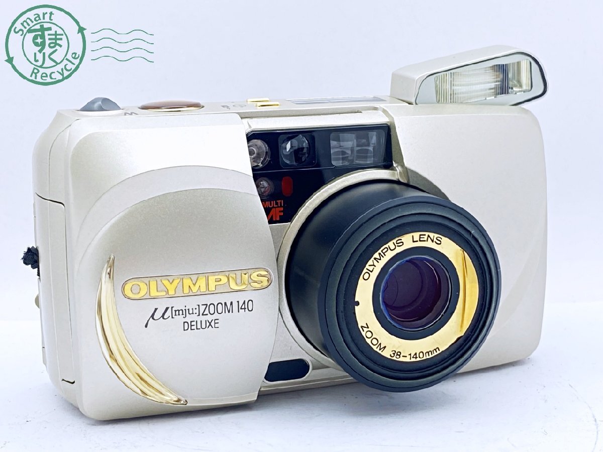 2405602659　●OLYMPUS μ[mju:] ZOOM 140 DELUXE オリンパス ミュー フィルムカメラ コンパクトカメラ 通電確認済み 中古_画像1