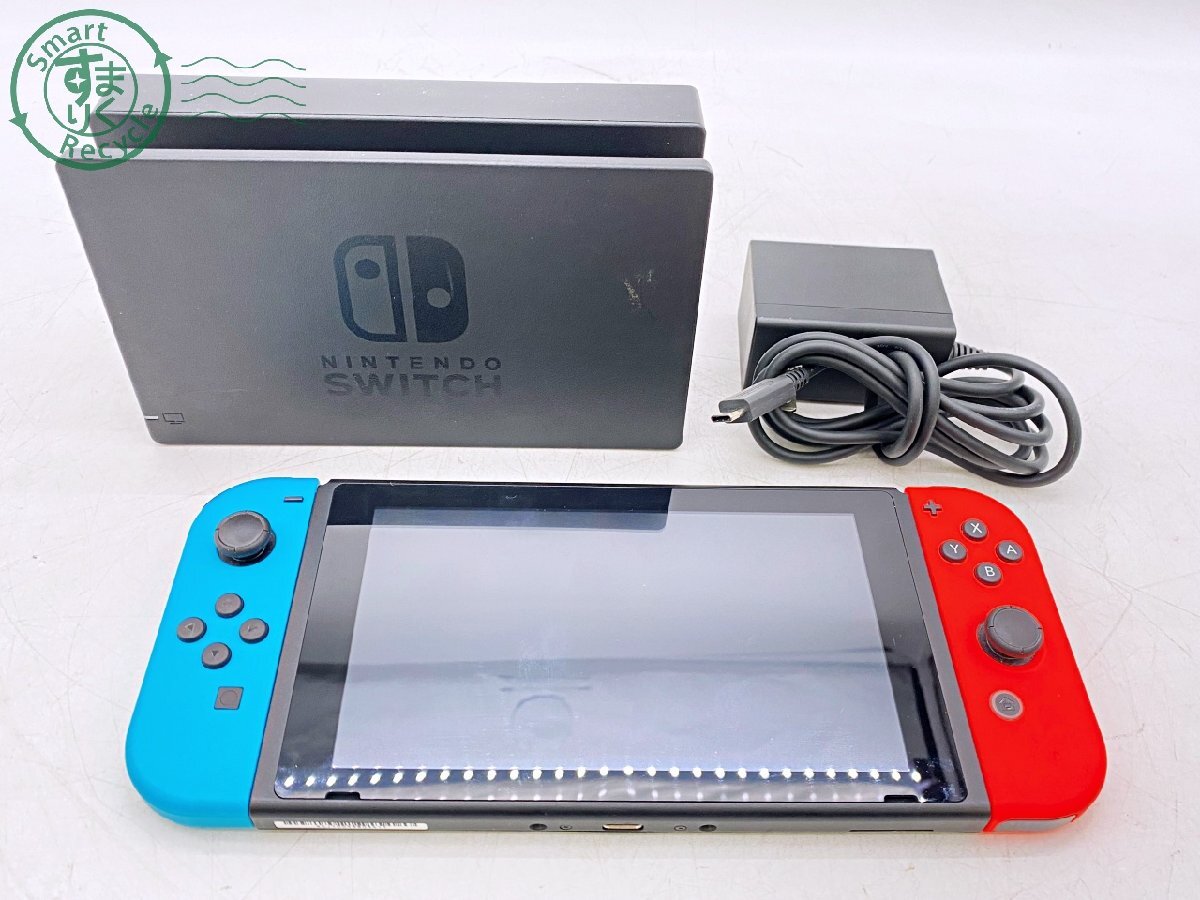 2405602608　●任天堂 SWITCH HAC-001 本体 ドック HAC-007 NINTENDO ニンテンドースイッチ 通電確認済み 初期化済み 中古_画像1