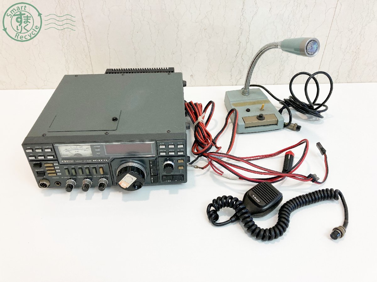 2405602680　♭ ICOM アイコム IC-1271 無線機 オールモード トランシーバー マイク レトロ コレクション 中古 現状品_画像1