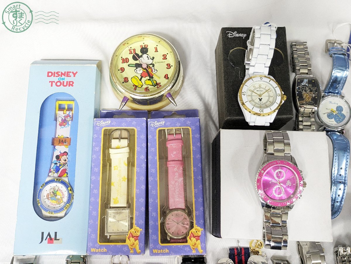2405600933 ◎ Disney ディズニー 時計 まとめ売り 約4kg分 100点以上 腕時計 ミッキー ミニー ドナルド プー キノピオ 他 中古 ジャンクの画像2