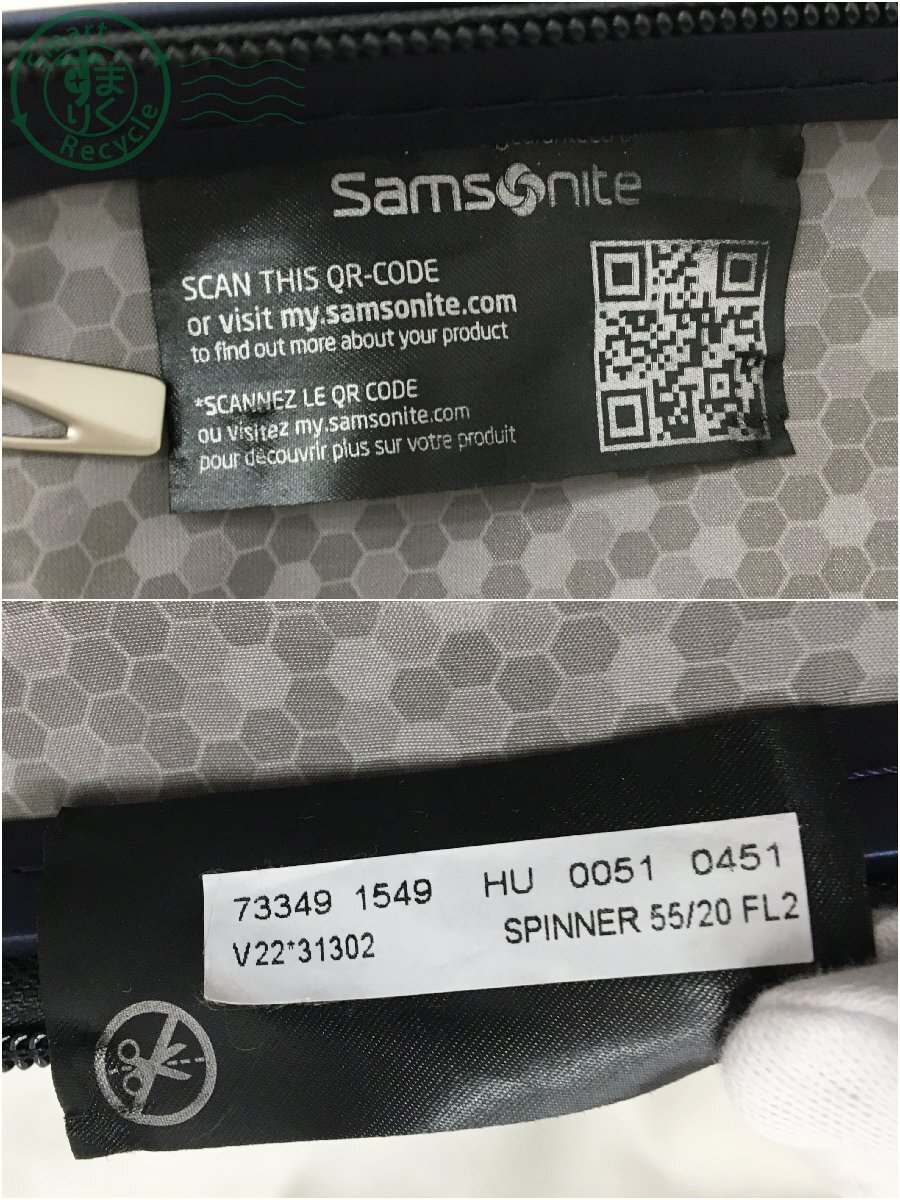 2405601458 * Samsonite Samsonite suitcase Carry case trunk navy TSA lock small size travel travel business used 