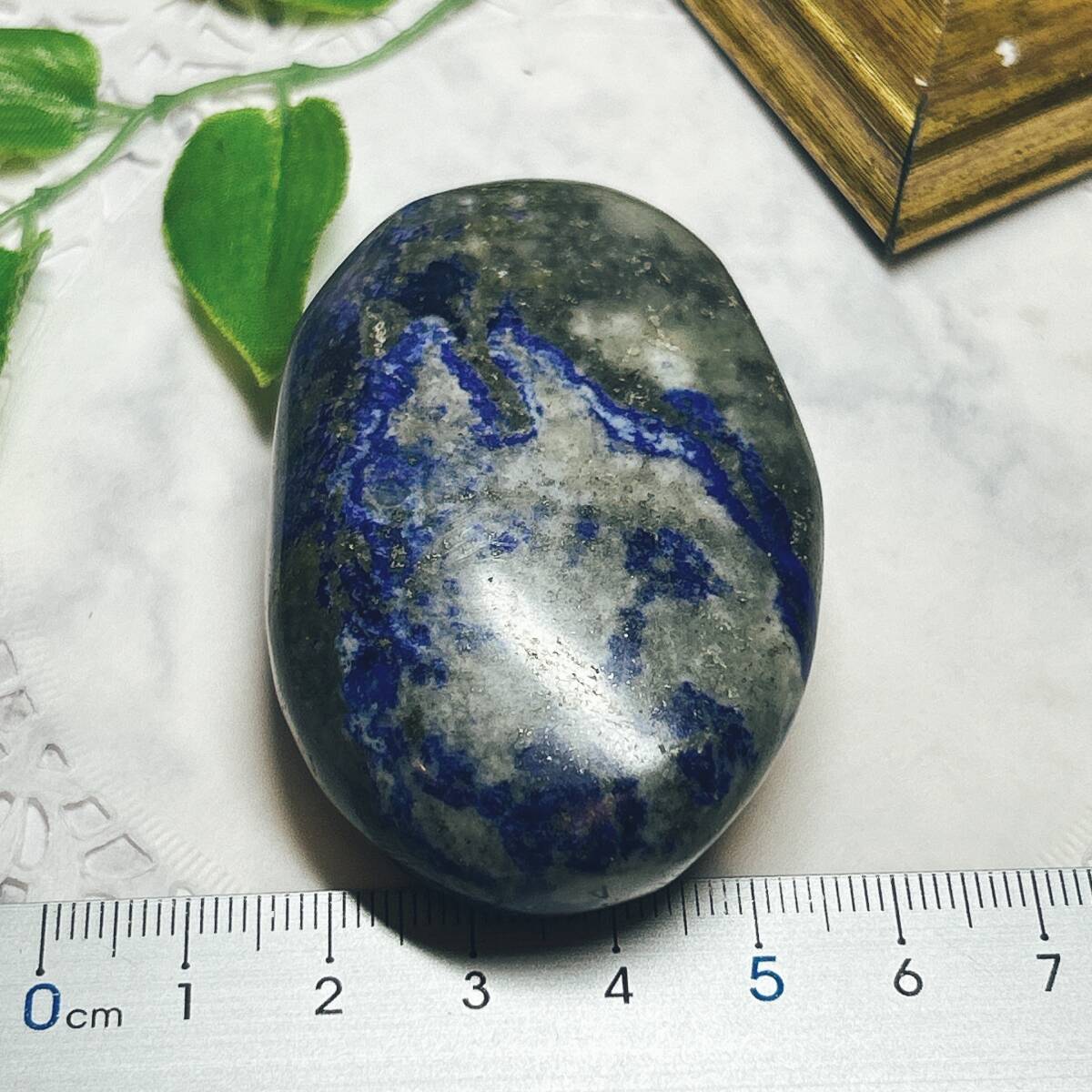 【E9450】 ラピスラズリ ペブル タンブル 磨き石 握り石 天然石 パワーストーン_画像7