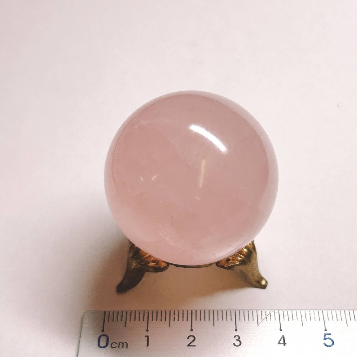 【E9333】ローズクォーツ＊球＊38㎜＊スフィア＊Rose quartz＊天然石＊パワーストーン＊クリスタルワールド_画像9