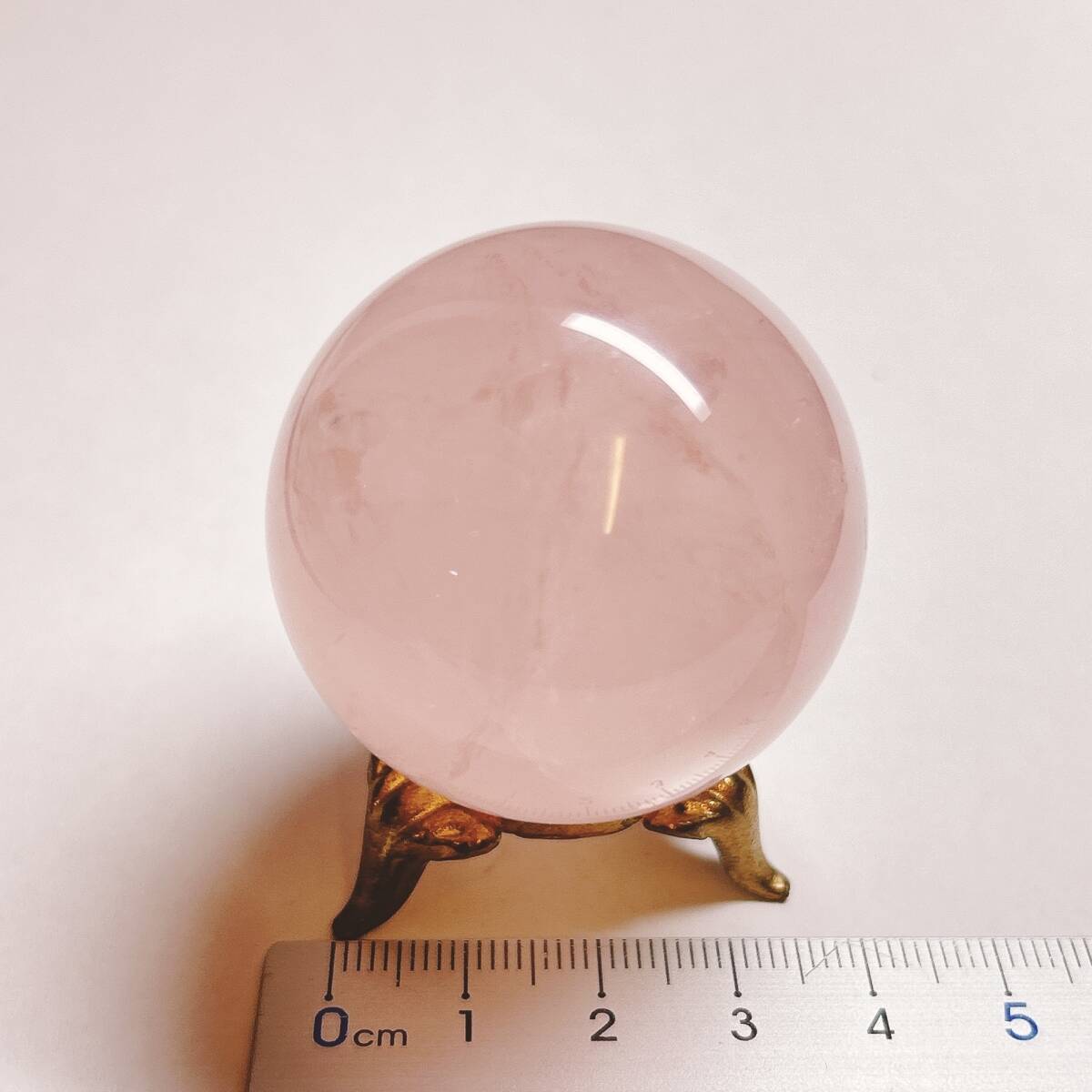 【E9332】ローズクォーツ＊球＊38㎜＊スフィア＊Rose quartz＊天然石＊パワーストーン＊クリスタルワールド_画像8