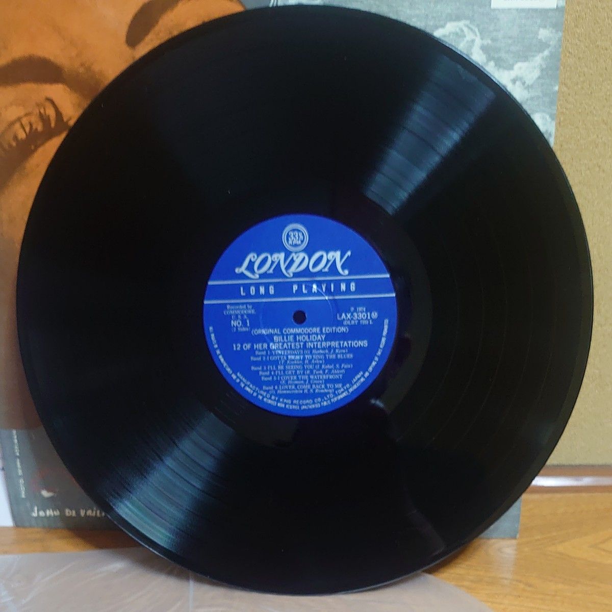 Billie Holiday  奇妙な果実 COMMODORE RECORDS   LPレコード 盤