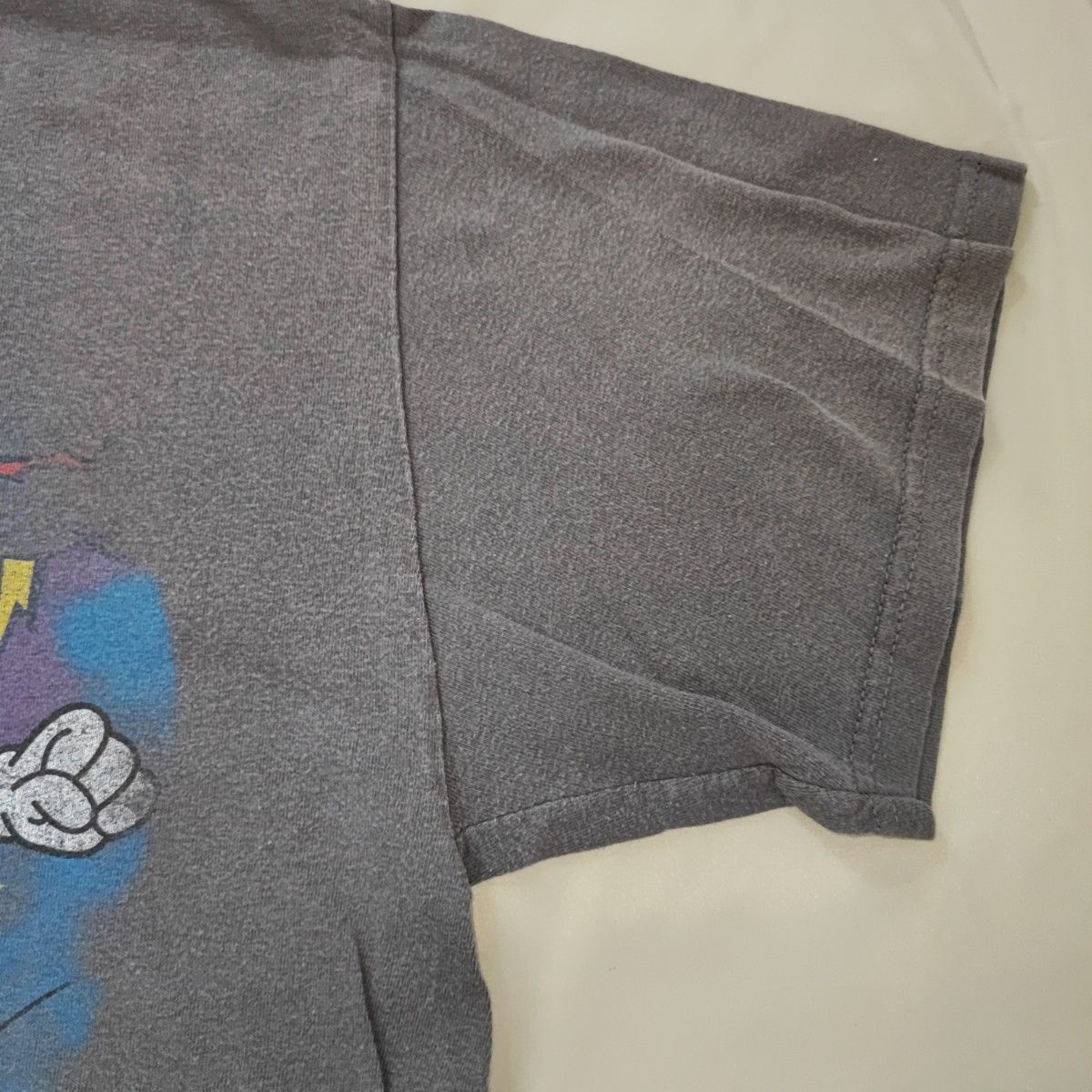 90年代 アニメT　MIGHTY MOUSE マイティマウス グレー　Lサイズ Tシャツ