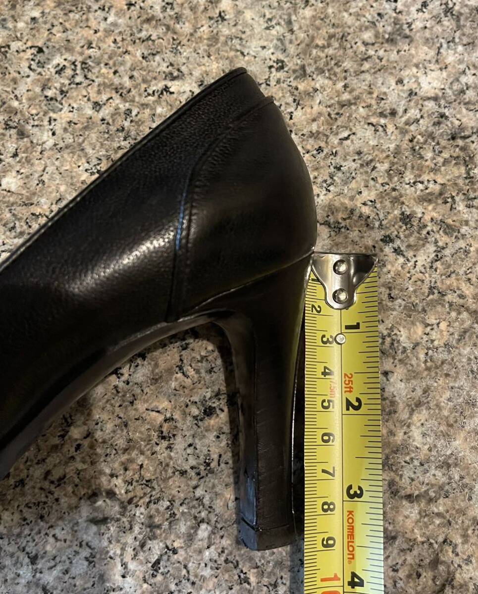 【婚活ハイヒール】グッチ ホースビット ローファー 革靴 ハイヒール ブラック 23cmの画像9