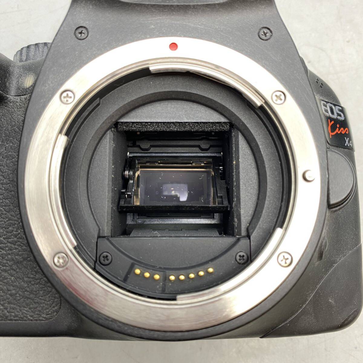 【P-3】 Canon EOS kiss x4 キャノン デジタル 一眼レフカメラ バッテリー付 レンズ TAMRON AF 28-75mm F/2.8 (IF) 動作未確認の画像8