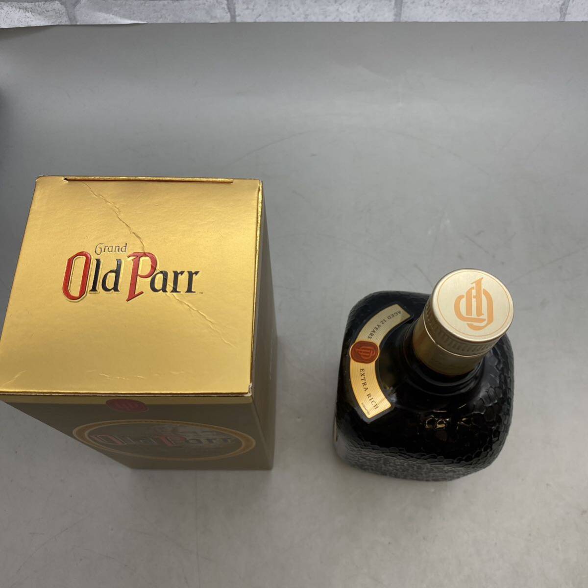 【酒P-1】 Old Parr 12年 オールドパー スコッチウイスキー 箱 洋酒 750ml 40％ 未開栓_画像6
