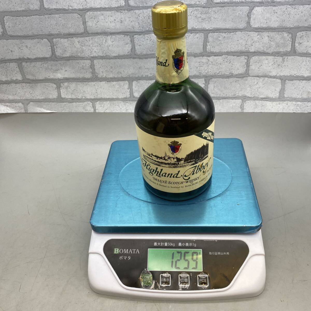 【酒G-2】 Highland Abbey 12年 ハイランドアビー デラックス スコッチウィスキー 760ml 43% 未開栓_画像9