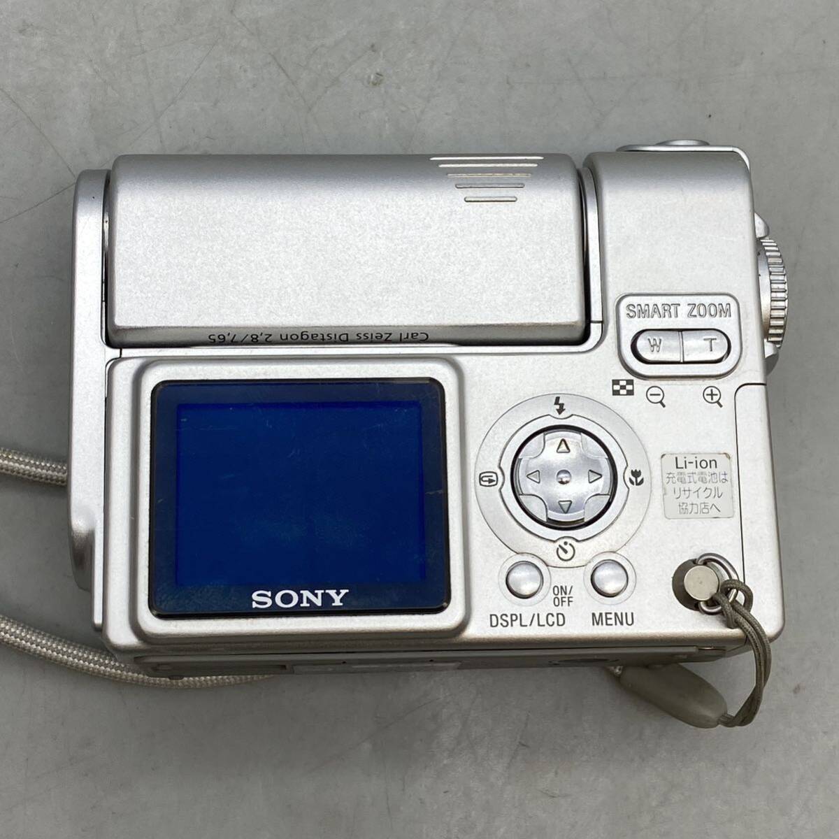 【N-2】 SONY Cyber-Shot DSC-F77 ソニー サイバーショット デジタルカメラ シルバー 動作未確認_画像5