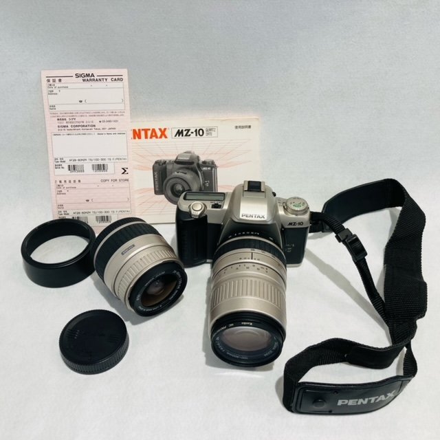 PENTAX ペンタックス MZ-10 フィルムカメラ レンズ SIGMA ZOOM100-300mm 1:4.5-6.7 / 28-80mm 1:3.5-5.6【鑑定本舗】の画像1