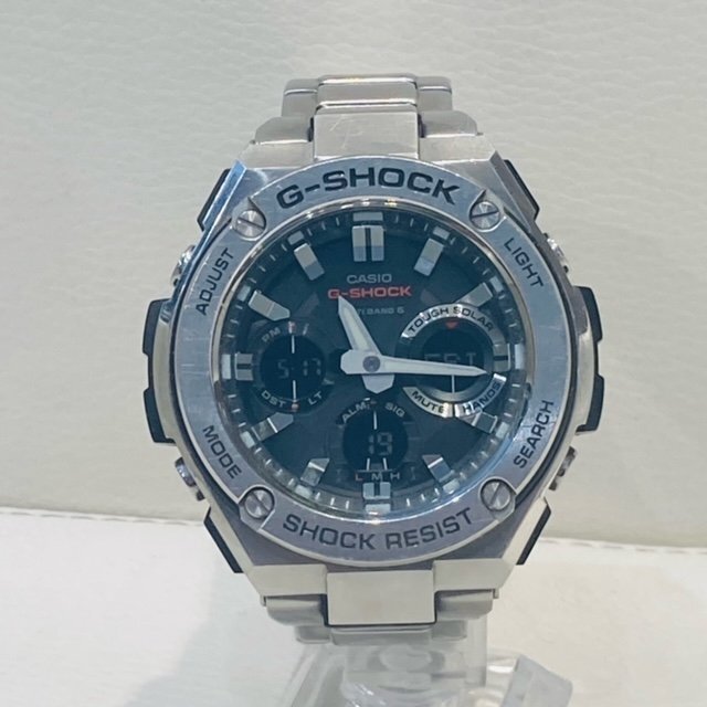 CASIO カシオ G-SHOCK ジーショック G-STEEL ジースチール GST-W110D-1A 腕時計 タフソーラー 電波ソーラー アナデジ 【鑑定本舗】_画像1