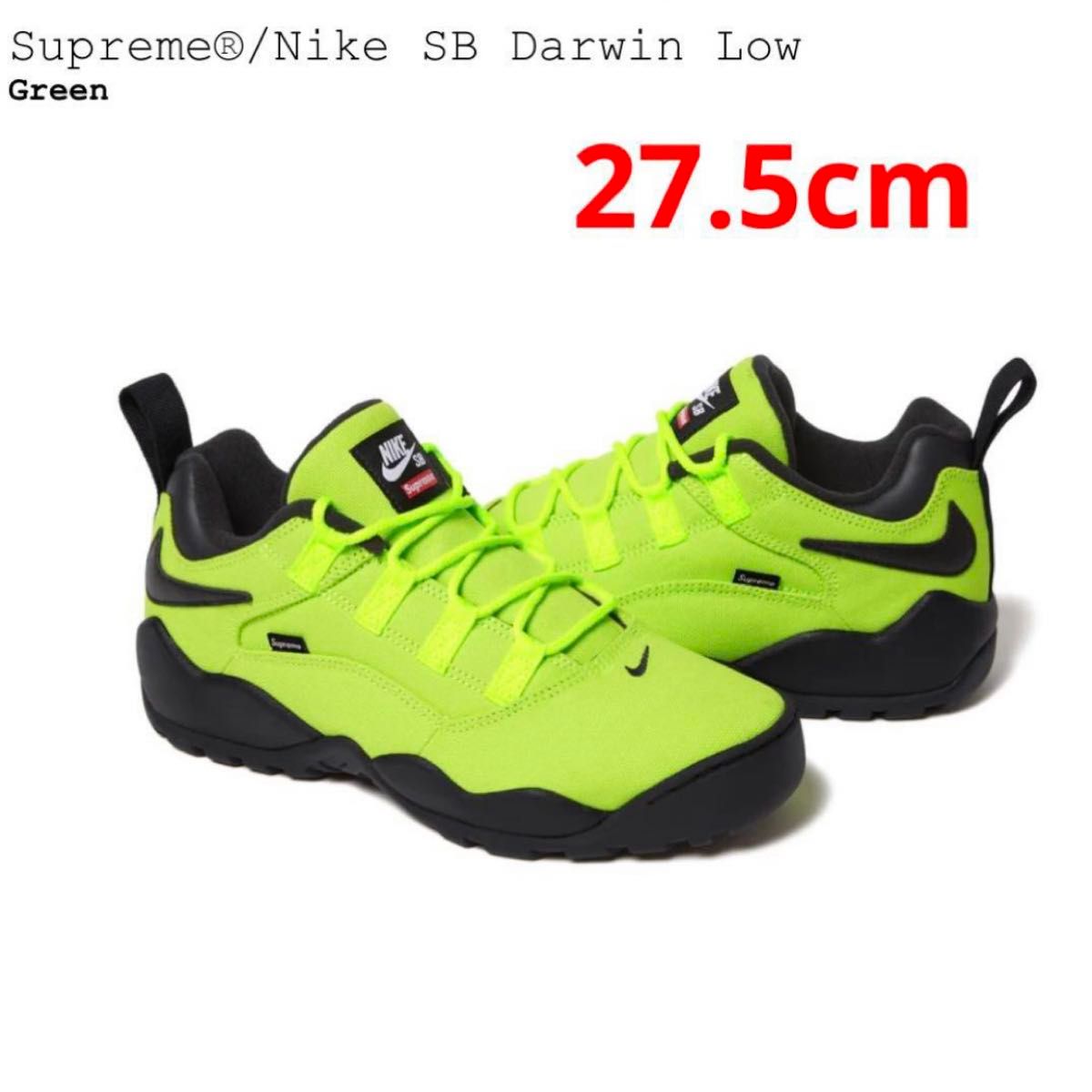 Supreme × Nike SB Darwin Low Green 27.5 スニーカー ダーウィン US9.5