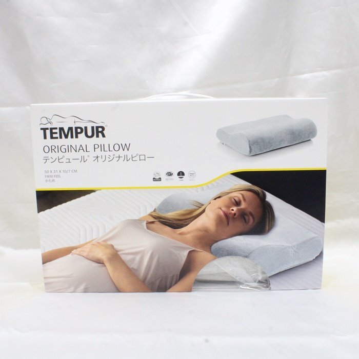 TEMPUR Original Pillow テンピュール オリジナルピロー （かため） Mサイズ 50×31×10/7cm 低反発枕☆0_画像1