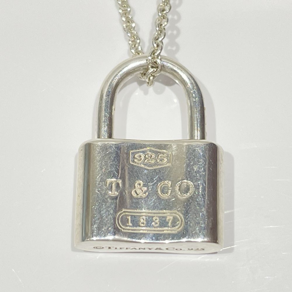 中古AB/使用感小 TIFFANY&Co. ティファニー シルバー925 ネックレス 1837 カデナ ミニチャームロック レディース シルバー 20460553_画像2