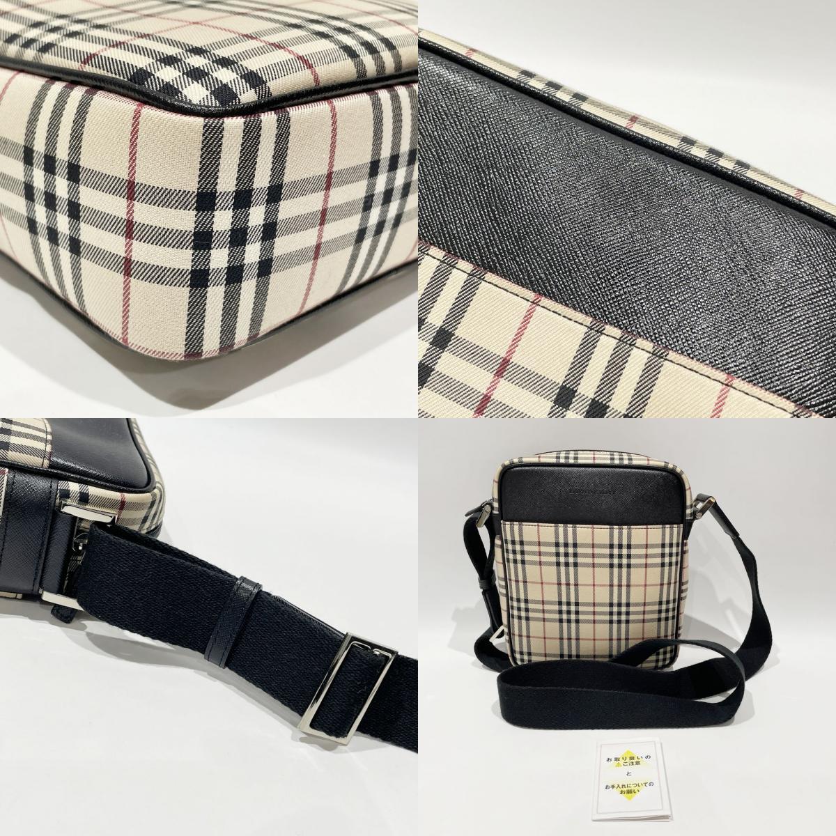 中古B/標準 BURBERRY バーバリー ショルダーバッグ ロゴ チェック 斜め掛け ユニセックス 20465082_画像10