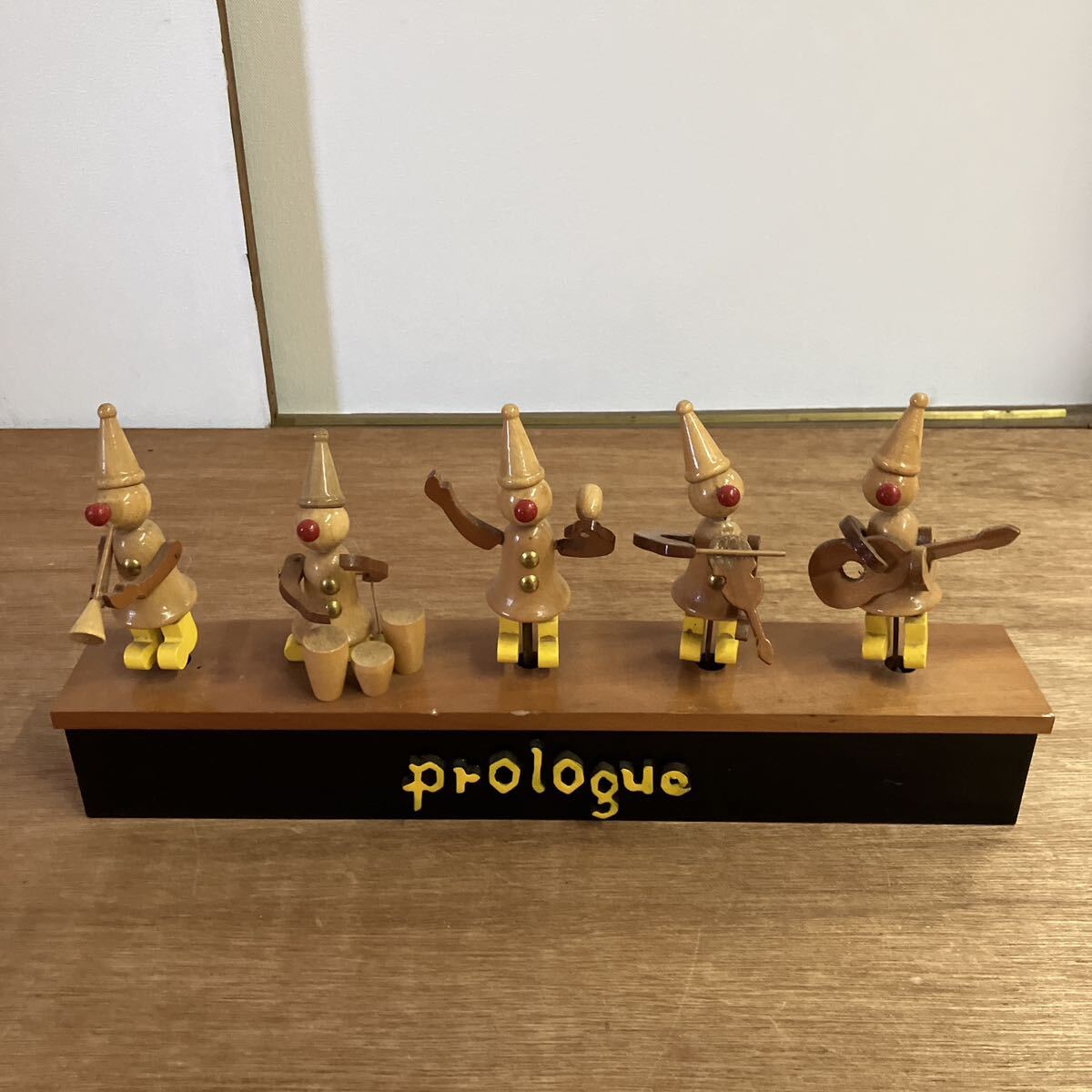 サンキョー 木製 　からくり 　人形　動く　オルゴール 　Prologue　日本製　置物　インテリア　オブジェ　_画像1