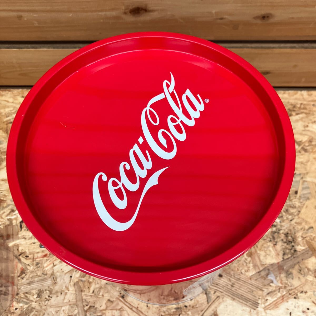 【非売品】2018年 レア シンプルデザイン コカ・コーラ Coca-Cola コカコーラ ペール缶 ブリキ缶 アメリカン インテリア _画像7