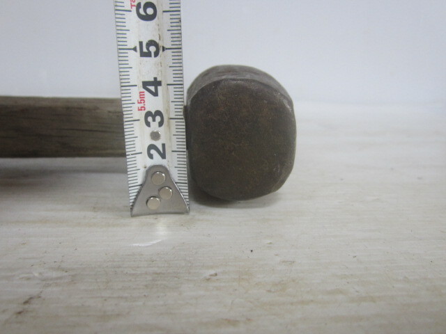 石頭ハンマー 槌 　石工　大工道具 　石屋工具　 重量約1592g_画像10