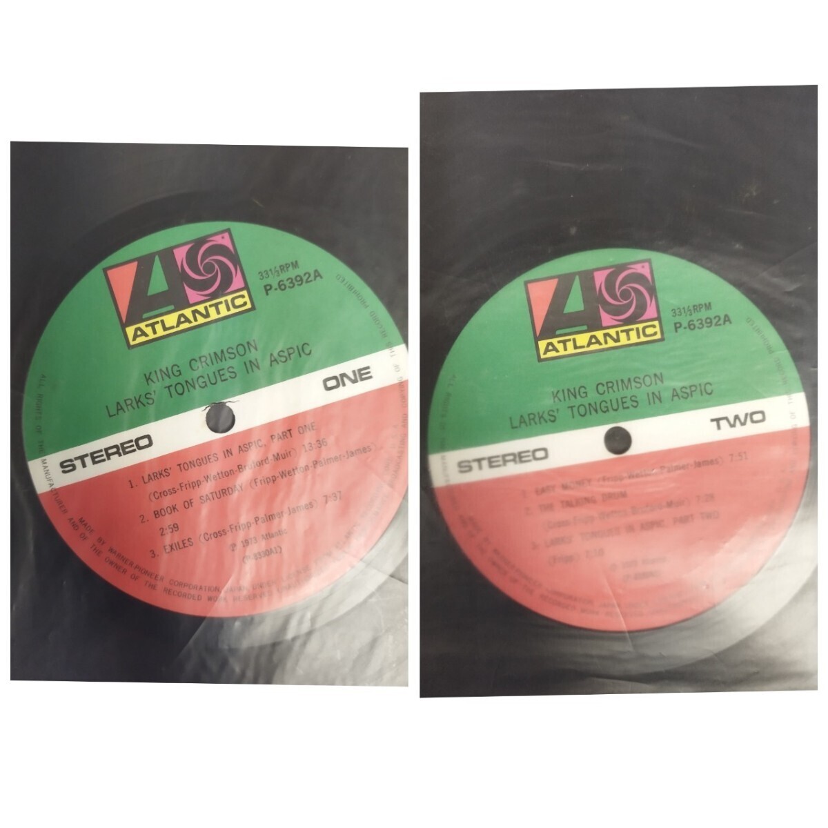 51517 レコード キング・クリムゾン 太陽と戦慄 帯付き King Crimson アルバム 洋楽 プログレッシブロックバンド KING CRIMSON 現状品_画像4