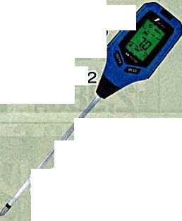 C1【山形定＃179キ060510-12】デジタル土壌酸度計　土壌の酸度 地温　土壌水分照度を測定　_画像1