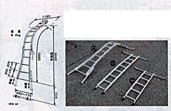C1【山形定#179キ060515-3】ビニールハウス専用梯子 延長梯子1.5m重量4.6Kg　セレクトフィット　アルミ製_画像1