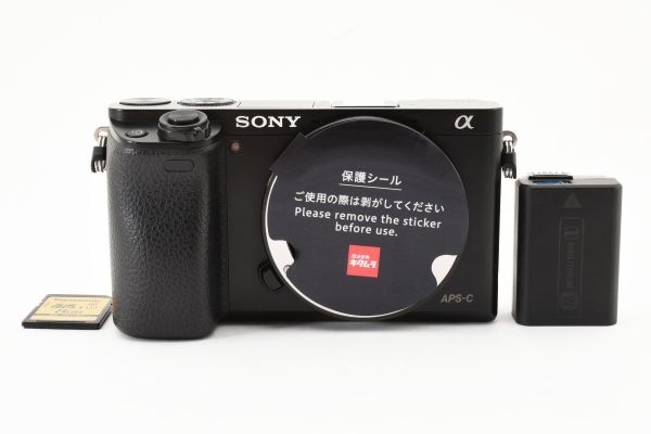 ★☆SONY ソニー ミラーレス一眼レフカメラ α6000 ILCE-6000 ボディ ブラック #6171☆★_画像1