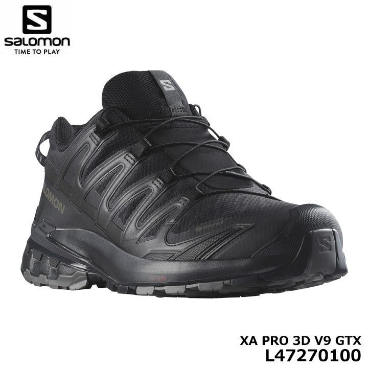 直営店に限定 サロモン 即納 0p SALOMON BLACK/PHANTOM/PEWTER 27.5cm GTX V9 3D PRO XA L47270100 27.5cm