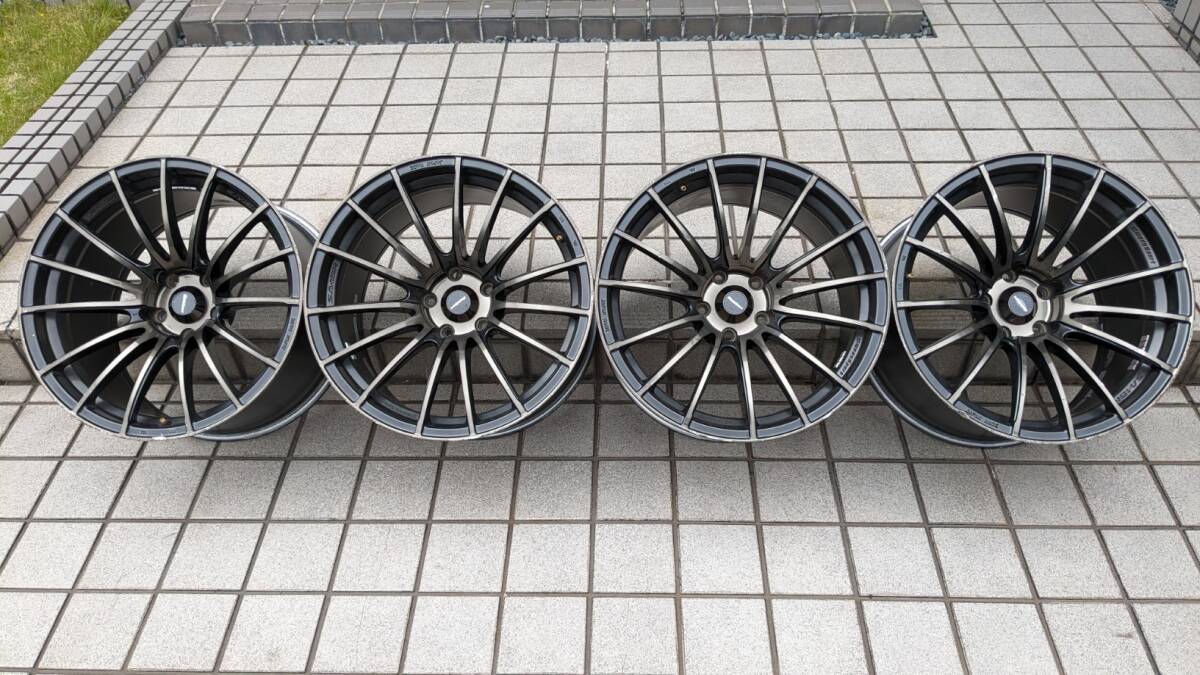 4本セット 18インチ 10.5J +12 PCD114.3 5穴 Weds SA-15R 軽量 アルミホイール ウェッズ_画像1