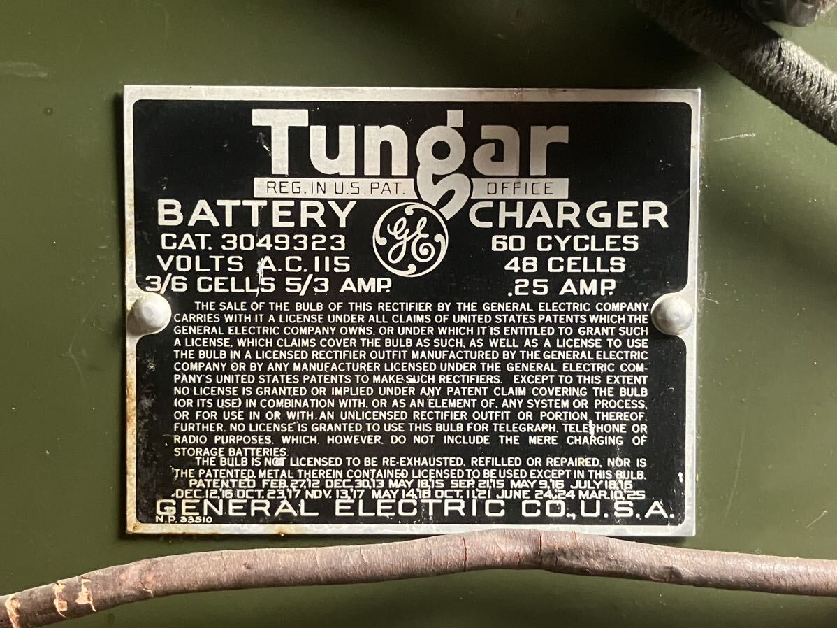 Tungar BATTERY CHARGER ① битва передний подлинная вещь [JXAX][ радиолюбительская связь ассоциация первое поколение . длина сброшенный товар ]