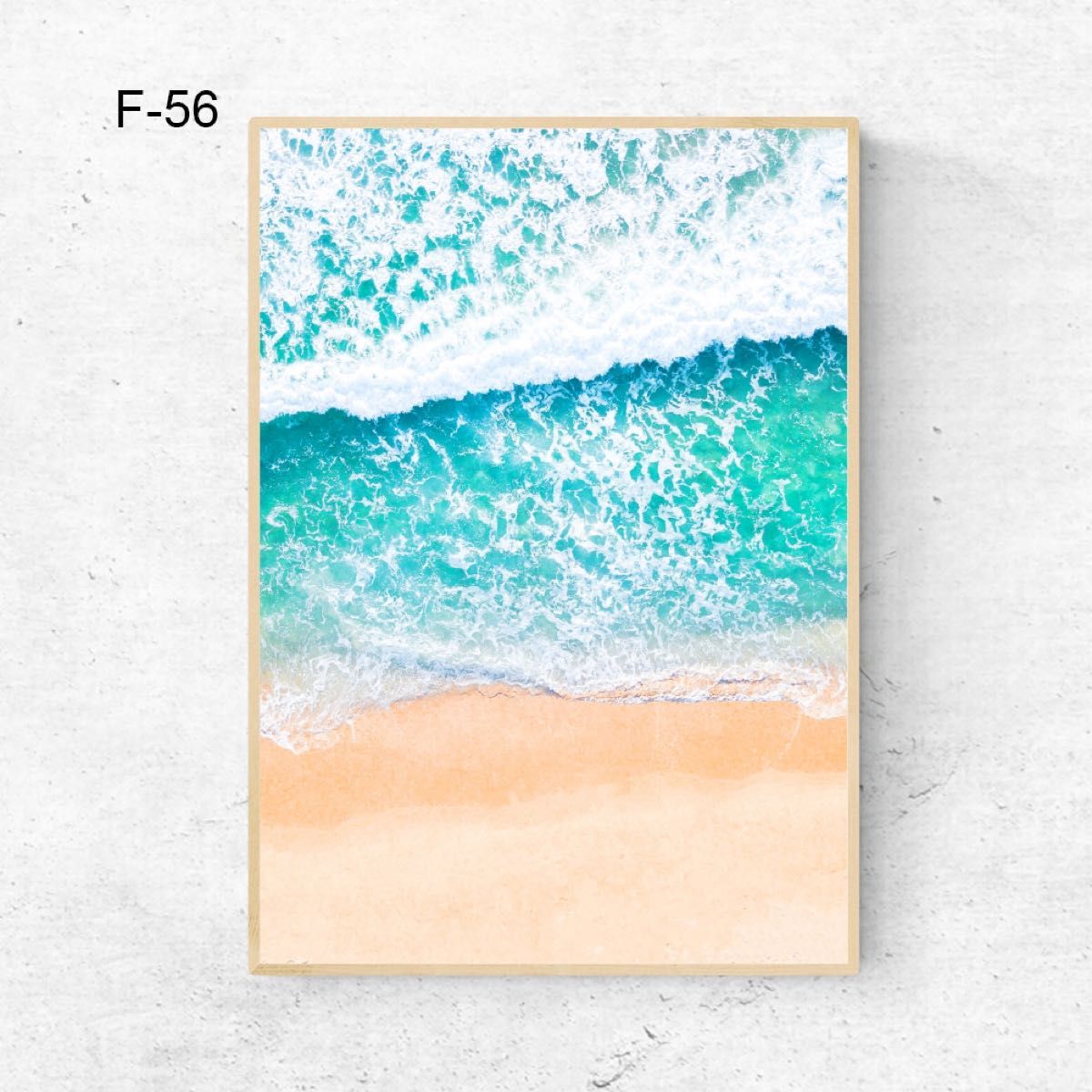 砂浜！海！綺麗！A4サイズ◆送料無料◆可愛いインテリアポスター