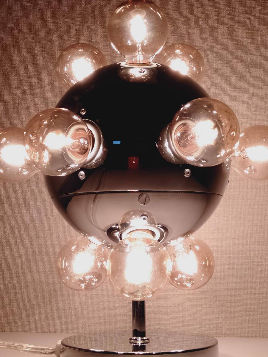 テーブルライト　レトロフューチャー　レトロモダン　ビンテージ　LED　電球交換済　LOFT　ロフト　SF　間接照明　_画像5