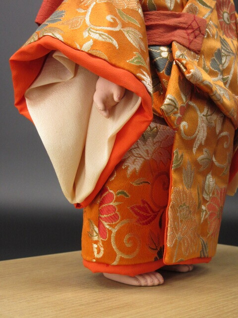 平田陽光 「童女」(H28.5cm) 在銘 衣裳人形 兄 平田郷陽 (人間 平田陽光 「童女」(H28.5cm) 在銘 衣裳人形 兄 平田郷陽 (人間