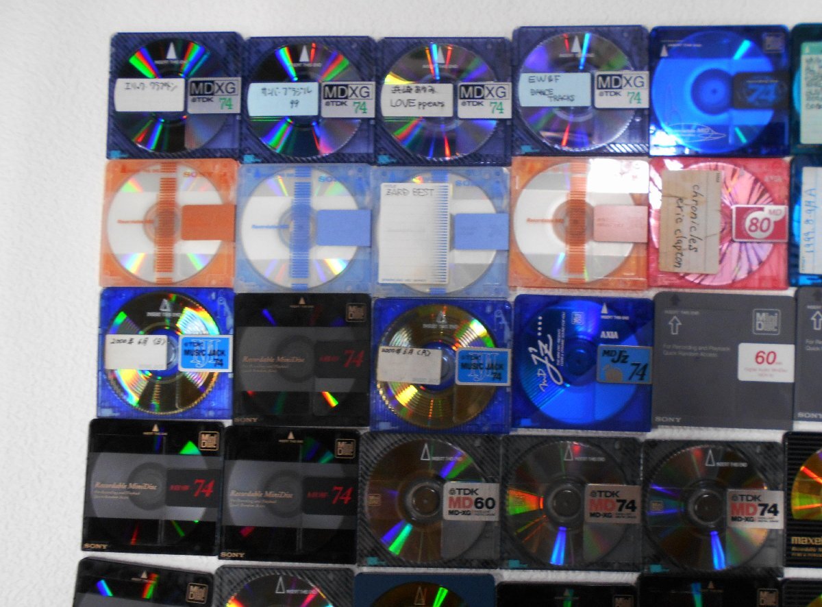 MD disk MD Mini disk MiniDisc used .88 sheets Junk large amount set sale [se317]