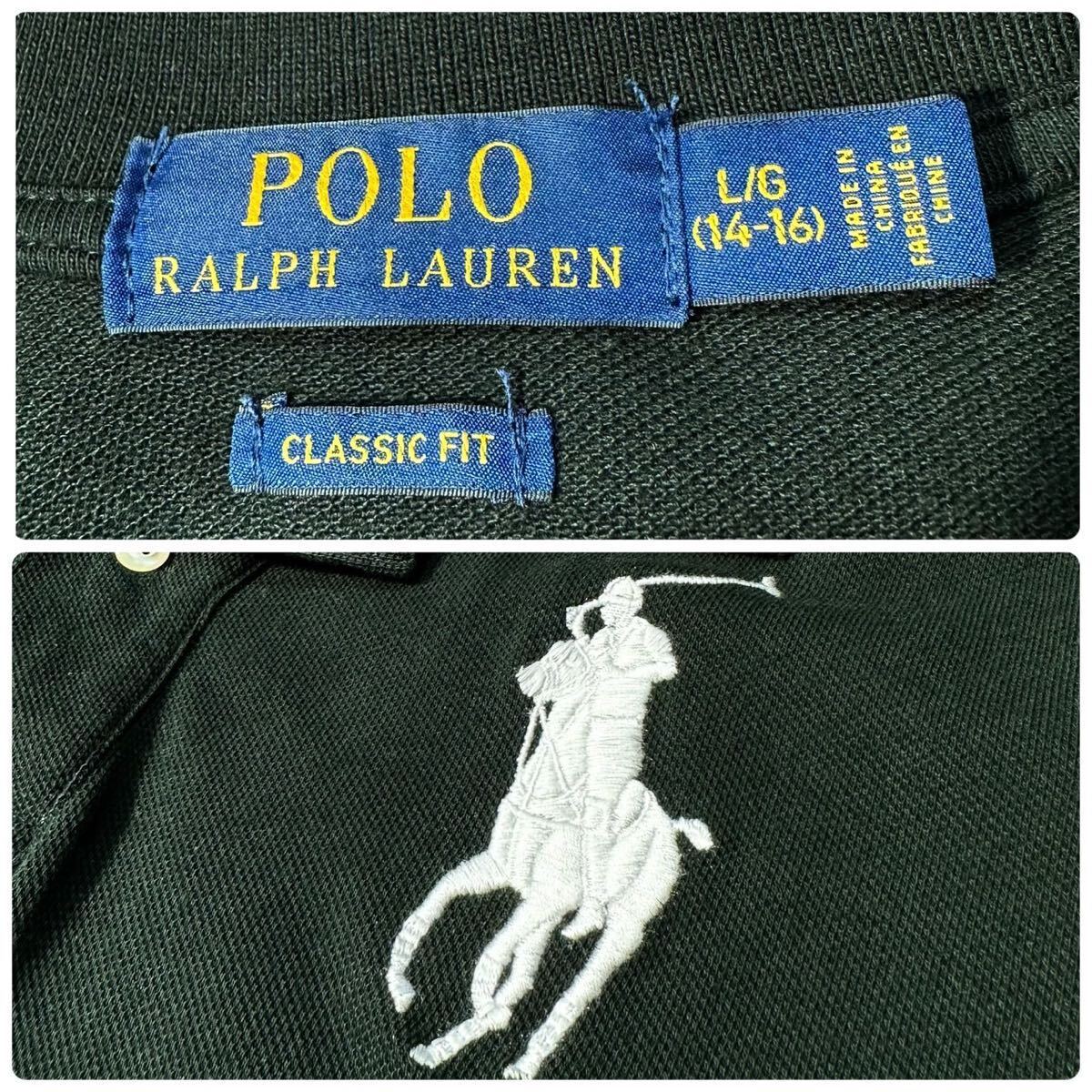【希少カラー】極上美品◆POLO RALPH LAUREN ラルフローレン ◆ポロ シャツ 半袖 鹿の子 ビッグロゴ トップス サイズ Lの画像9