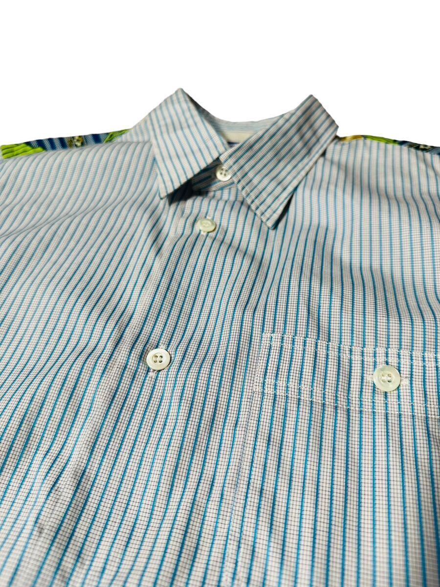 [ rare excellent article ] finest quality beautiful goods * JUNYA WATANABE MAN COMME des GARCONS Comme des Garcons * short sleeves shirt design switch tops size XS