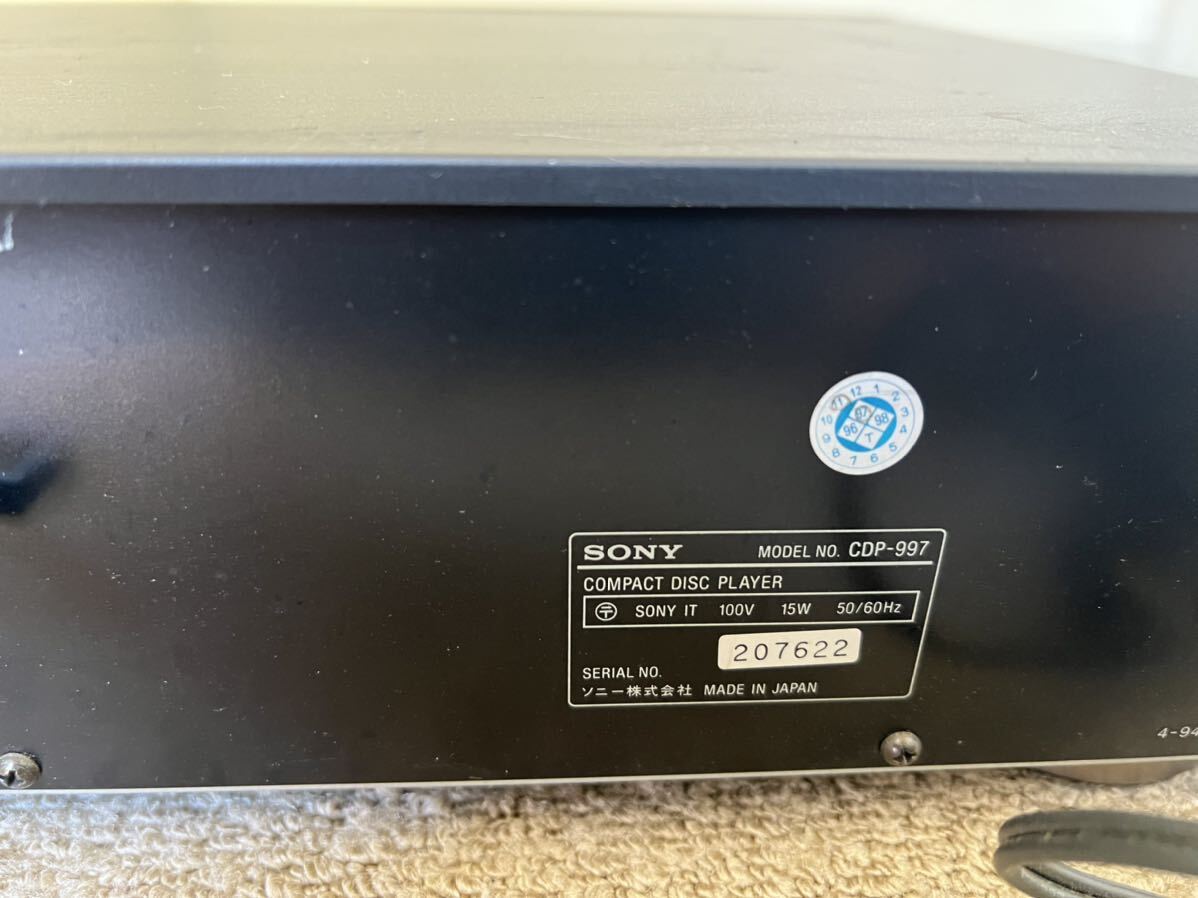 SONY Sony CD player CDP-997 sound equipment audio * Junk / electrification OK!
