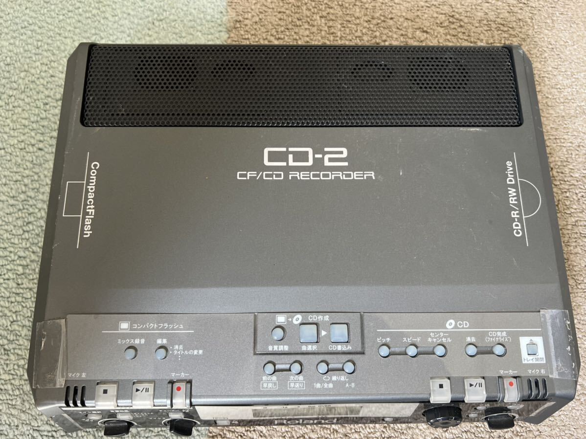 Roland CF/CD レコーダー CD-2 ジャンク_画像2