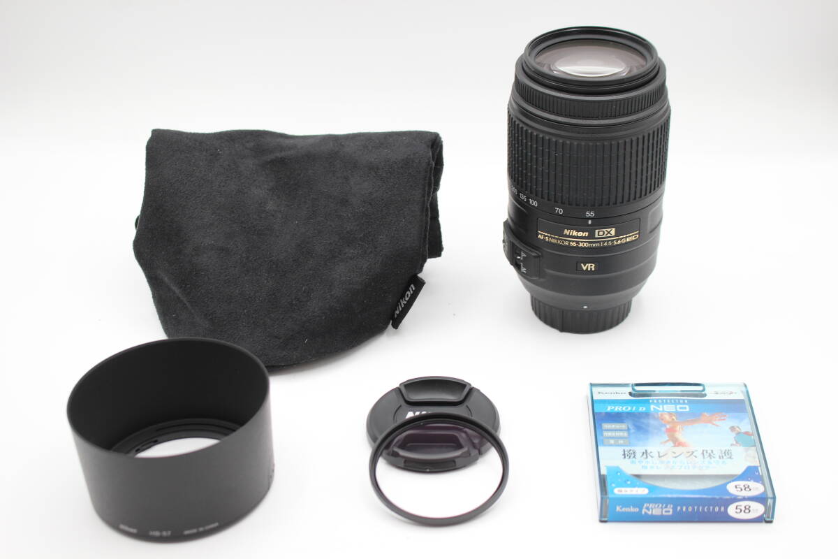 外観新品級◆Nikon ニコン AF-S DX NIKKOR 55-300mm F4.5-5.6G ED VR◆0515