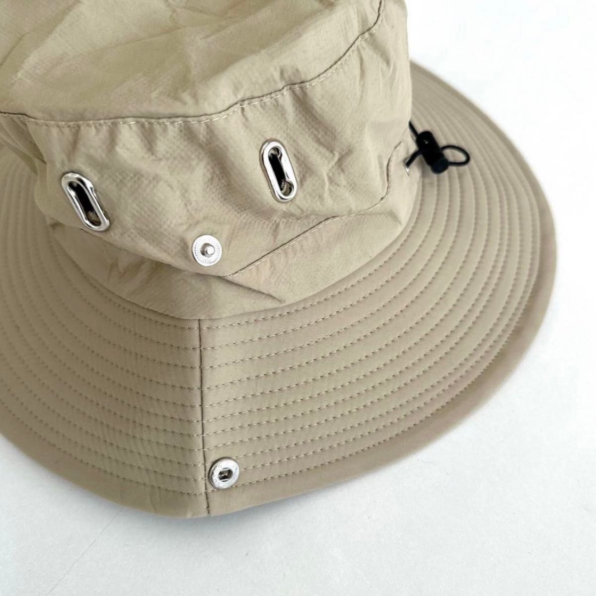 帽子 サファリーハット 2way ベージュ 軽量 UV UVケア   紫外線 折りたたみ GW アウトドア レジャー   登山 